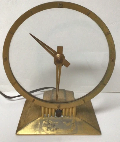 Vtg Oakmont Country Club Golf Course Jefferson Golden Hour Clock NON OP  ~801A Cover