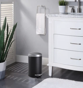 4.5 Liter / 1.2 Gallon Round Trash Can with Plastic Inner Bucket - Picture 1 of 4