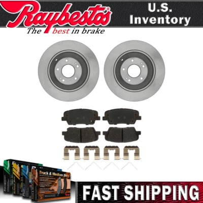 Kit de rotores de freno traseros pastillas de freno de cerámica para Hyundai Santa Fe Sport 2017-2018 Foto 1 de 4