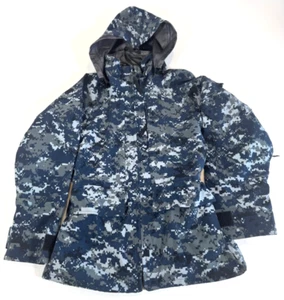 USN Navy Working Uniform NWU Type I Blue Gore-Tex Parka & Liner X-Small X-Short - Picture 1 of 7