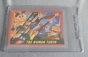 2022 Topps X Ermsy Entertainment Blend Red Border #15 The Human Torch SN 08/10 - Picture 1 of 2