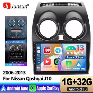 Für Nissan Qashqai J10 2007-2016 GPS Navi Autoradio Android 13 Bluetooth FM SWC - Bild 1 von 11