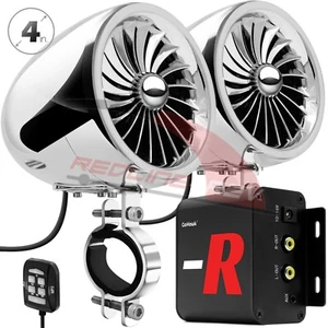 Waterproof Bluetooth Motorcycle Stereo Speaker Amplifier System MP3 FM Radio AUX - Picture 1 of 9
