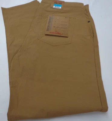 Pantalones elásticos DENALI mocasín marrón tela tecnológica nuevos con etiquetas 36/32 precio de venta sugerido por el fabricante 54 USD Foto 1 de 4