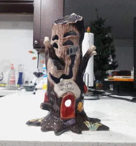 Blue Sky Clayworks Halloween Welcome To Websters Tea Light Burner 2013 - Picture 1 of 1