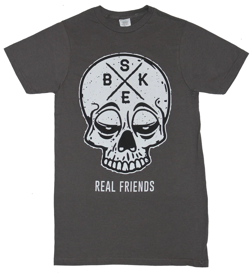 Camiseta Nueva Real Friends Adulto - BSKE Ojos Caídos Calavera Pic Foto 1 de 1