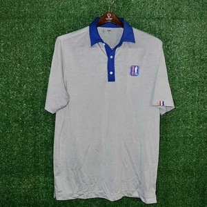 Polo U Suck At Golf USAG Amateur Tour Uomo L Grigio Erica S/S Birra Upf - Foto 1 di 4