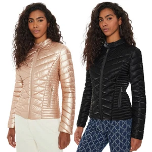GUESS GIUBBINO GIACCA PIUMINO TRAPUNTINA DONNA STRETCH W4YL06KCBV0 - Foto 1 di 13
