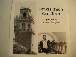 1979 Texas Tech Carillon 10" LP Judson Maynard - Picture 1 of 4
