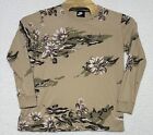 NIKE The Force Is Female Camo Floral Long Sleeve Shirt Womens Large 100% Cotton