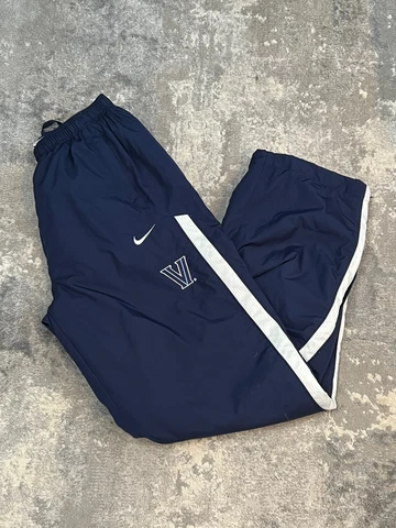 VINTAGE Nike Villanova Wildcats Windbreaker Style Warm Up Pants Mens Large Blue Cover