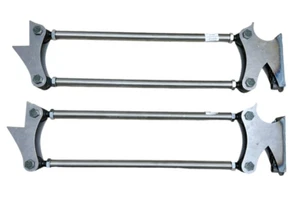 Universal Parallel Rear Four 4 Link Bar Suspension Kit Crossmember Mount - Picture 1 of 6