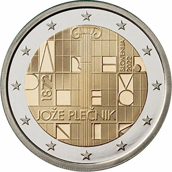 #RM# 2 EURO COMMEMORATIVE SLOVÉNIE 2022 - Joze Plecnik - Photo 1/1
