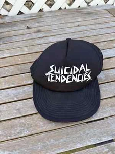 Vintage Suicidal Tendencies Hat Adjustable 90s 00s Y2K Concert Tour Trucker Cap - Picture 1 of 4