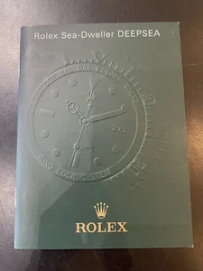Autentico Rolex Sea Dweller Deepsea libretto manuale come nuovo 2008 - Foto 1 di 3