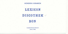 Invitation Card/Invitation Card: Hendrik Krawen Lexicon Discotheque Bon Düren 1996
