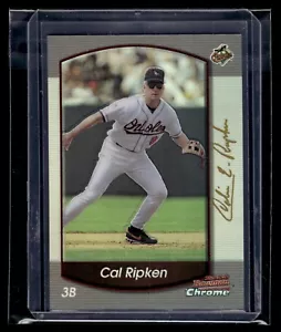 2000 Bowman Chrome Refractor #105 Cal Ripken Orioles HOF - Picture 1 of 2
