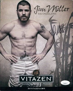 Jim Miller UFC MMA Fighter Signed 8x10 Cardstock Promo Photo JSA Authenticated - Picture 1 of 2