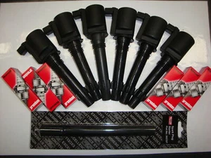 FORD FALCON BA BF XR6 +TURBO 6c IGNITION COILS SPARK PLUGS FULL SET free sp tool - Picture 1 of 5