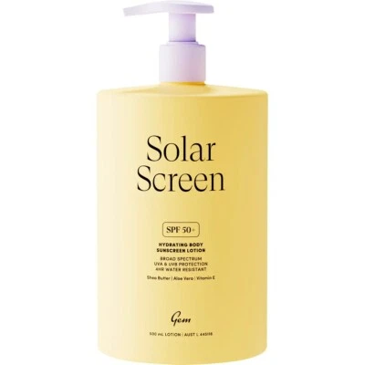 New Gem Solar Screen SPF50+ Hydrating Body Sun Screen Lotion 500ml - image 1 of 4