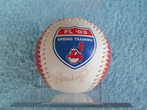 2003 Cleveland Indians Spring Training Winter Haven FL. BASEBALL AUTOGRAPHED! - Picture 1 of 8