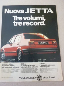 # ADVERTISING PUBBLICITA' Nuova JETTA Tre volumi tre record - 1985 VEDI ALTRE - Foto 1 di 2