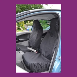 Renault Zoe 2012+ par delantero impermeable a medida cubiertas negras de asiento de coche - Imagen 1 de 2