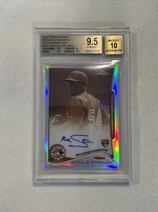 2014 Topps Chrome Marcus Stroman Auto SEPIA Refractor RC Rookie /75 BGS 9.5/10 - Picture 1 of 2