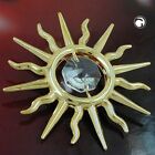 Sehr Dekorative Figur " Sonne "  vergoldet besetzt mit 1 SWAROVSKI Kristall