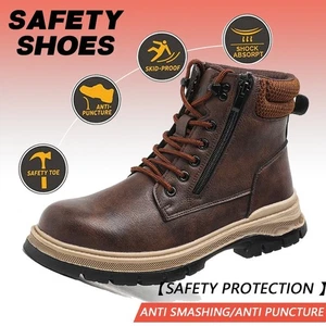 Men's Safety Steel Toe Anti-smash Shoes Work Boots Indestructible Sneakers US - Picture 1 of 24