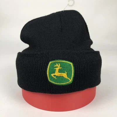 John Deere Beanie Toboggan 帽子 全新无标签 — 第 1/4 张图片