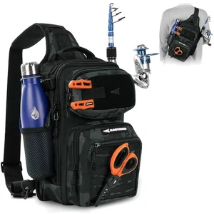 Robuster BlowBak Tactical Sling Bag - wasserabweisender Angelrucksack mit MOLLE - Bild 1 von 8
