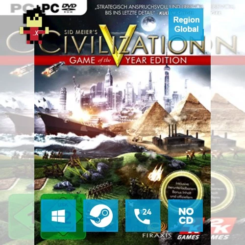 Sid Meier's Civilization V GOTY Edition for PC Steam Key Game Region Free - Image 1 of 1