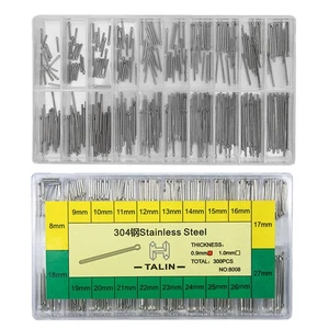 0.9/1mm Thickness 8-27mm Stainless Watch Strap Split Pins Watchmaker Repair Tool - Picture 1 of 16