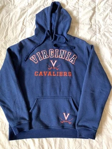 Vintage and Distressed Gr. XL VIRGINIA Cavaliers BESTICKTES Kapuzenpullover - Bild 1 von 6