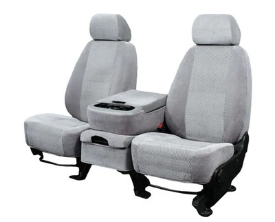 Fundas de asiento de coche CalTrend para Volkswagen EuroVan 2000-2003 gris claro terciopelo Foto 1 de 4