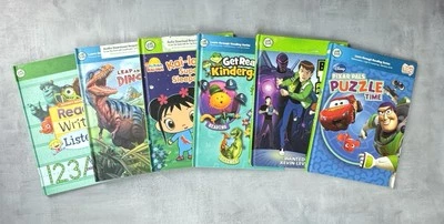 Lot Of 6 Leap Frog Tag Books Cars Toy Story Ben 10 Dinosaurs Kindergarten 0208 - Image 1 of 3