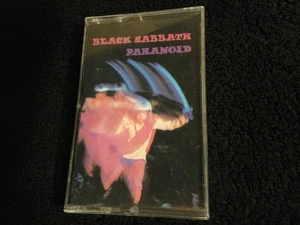 BLACK SABBATH - PARANOID Cassette TESTED stained paper insert - Picture 1 of 8
