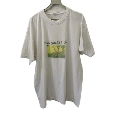 ¿Qué estás viendo? Camiseta Divertida Jirafa Blanca Talla XL 2001 Victor de Bijn Moe #73 Foto 1 de 4