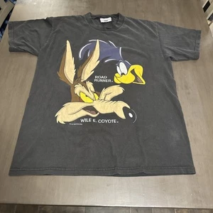 VTG 1993 Wile E. Coyote Road Runner Jostens LEE Tag tee Large T Shirt - Picture 1 of 8