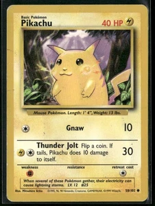 Base Set #058/102 Pikachu - Picture 1 of 2