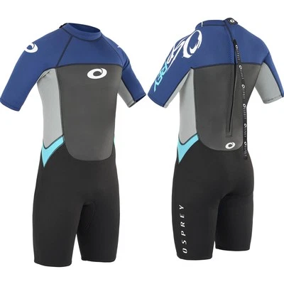 Osprey Mens Shorty Origin 3mm Wetsuit | Short Sleeve Neoprene Wetsuit, Navy - Image 1 of 4