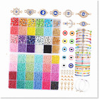 Premium Beads Bracelet Kit - 20000pcs 3mm Gl Seed Beads - Gold Charm - 34 Colors