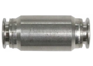 3 x SS Push in Air Fitting Equal Union Straight Stainless Steel Pneumatic Pack - Picture 1 of 2