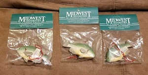 LOT OF 3 SUNFISH , Fishing Christmas Ornament Midwest of Cannon Falls - Picture 1 of 4