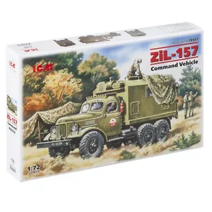 ZiL-157 Veicolo Comando Mobile Sovietico - Kit Modellino Plastica Scala 1:72 ICM 72551 - Foto 1 di 8