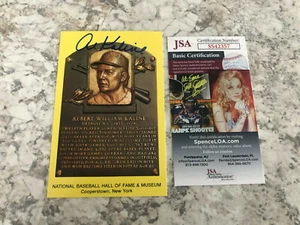 AL KALINE AUTOGRAPH MLB HALL OF FAME POSTCARD DETROIT TIGERS JSA - Picture 1 of 1