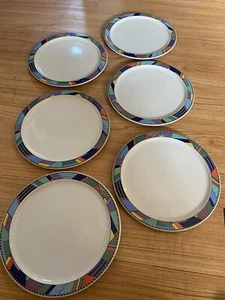 ROSENTHAL STUDIO LINE GERMANY METROPOL DINNER PLATES SET OF SIX - Picture 1 of 10