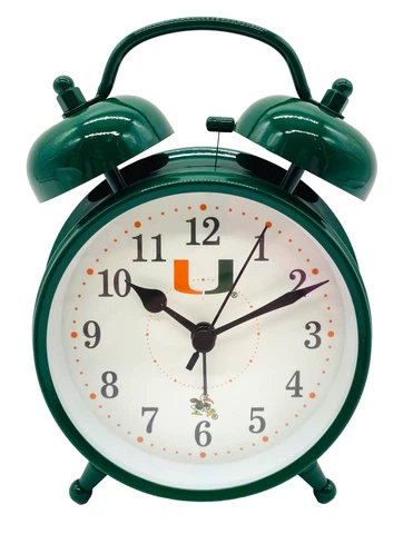 Miami Hurricanes Vintage Alarm Clock by Eagles Wings-NIB Cover