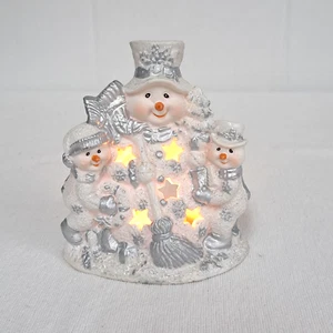 Cornerstone Creations Porcelain Snowman Tealight 5" EUC - Picture 1 of 10